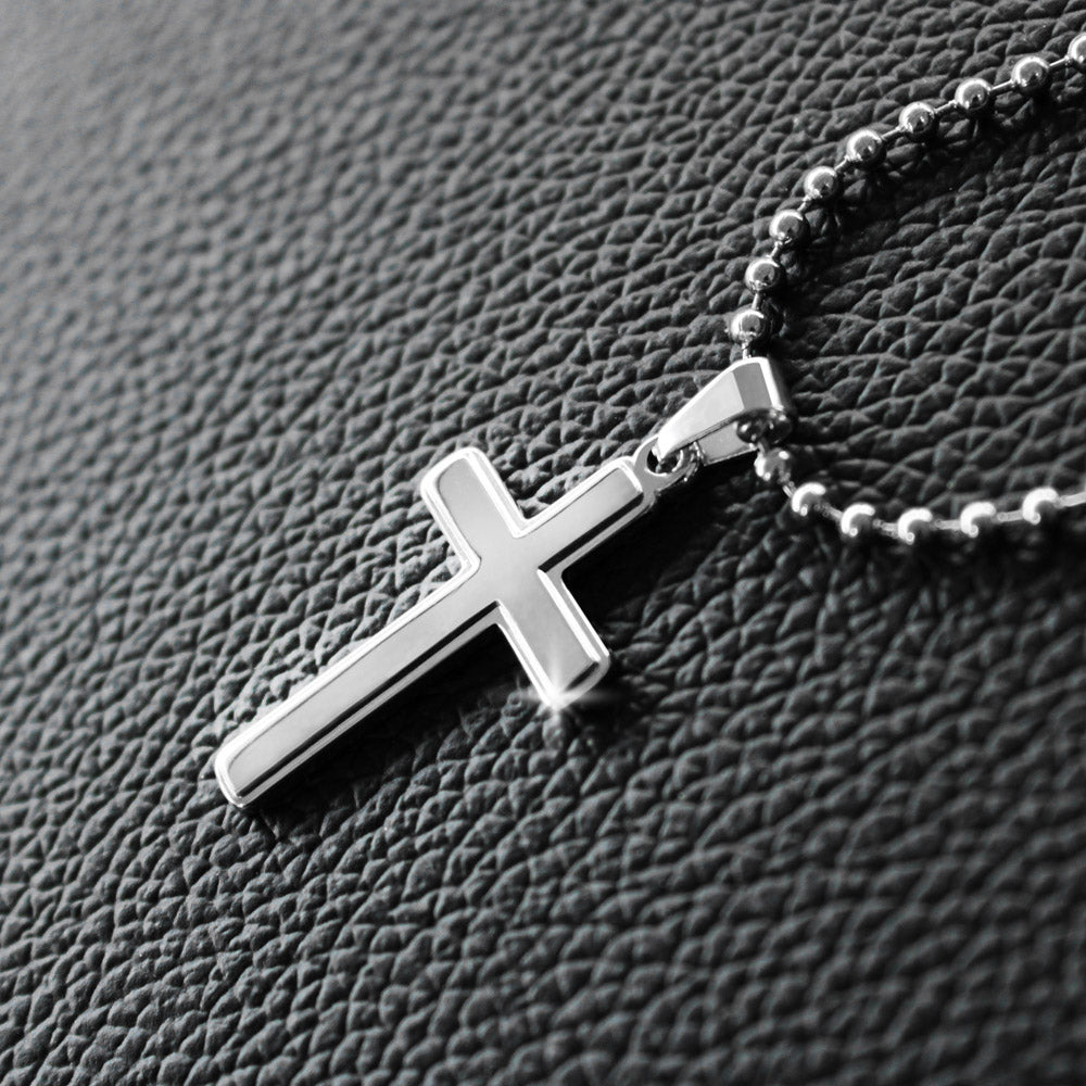 To My Daughter Stainless Cross Necklace