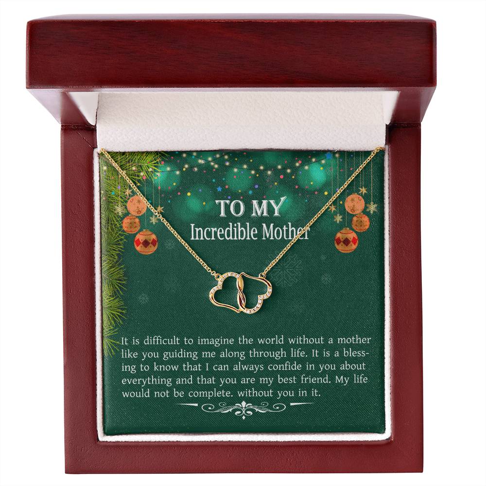 To  My Incredible mother Everlasting Love Necklace