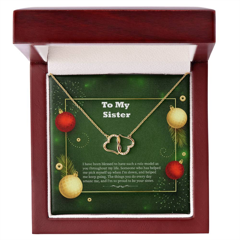 To My Sister  Everlasting Love Necklace