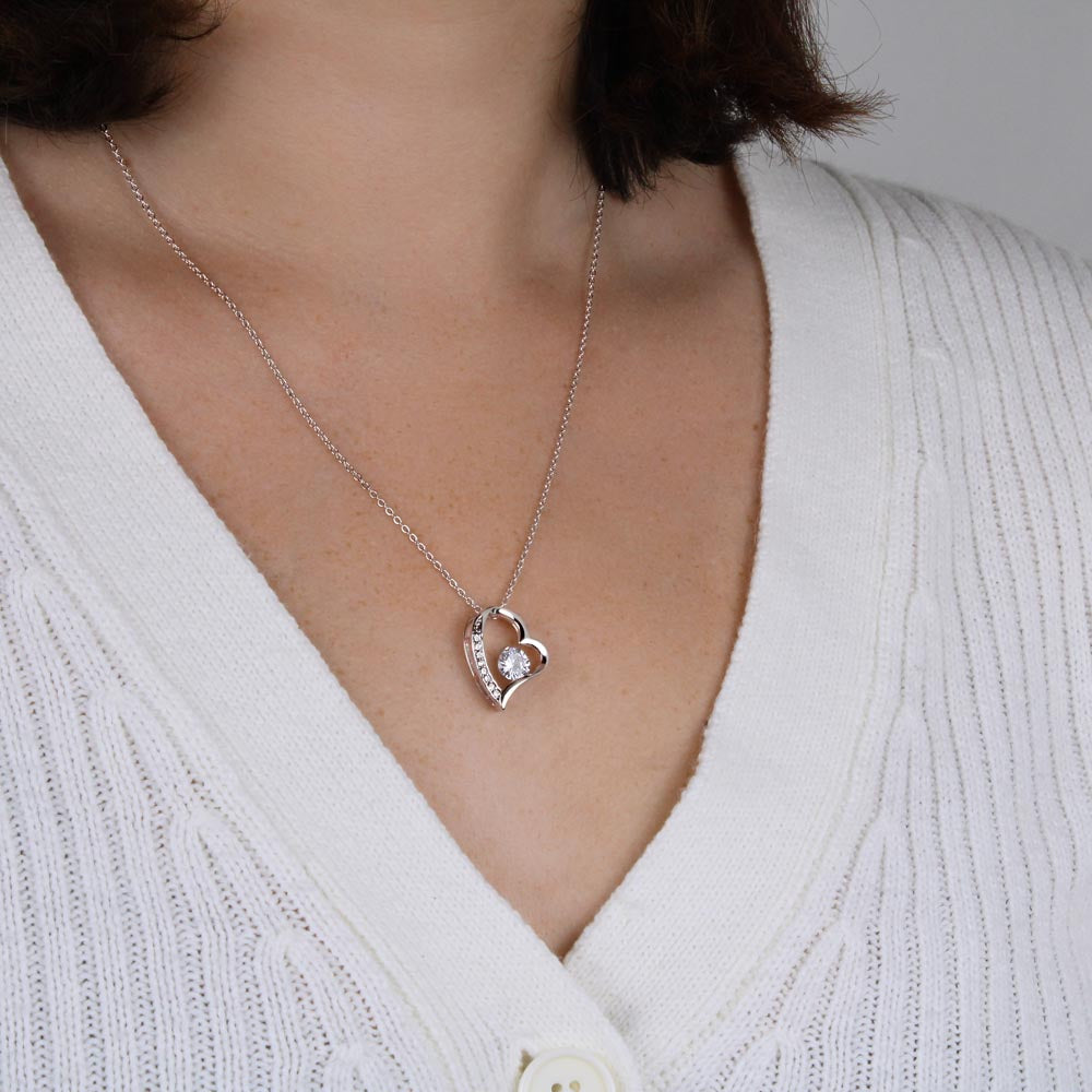 Gift For Mum/daughter/wife/sister Forever Love Heart Necklace (No MC)