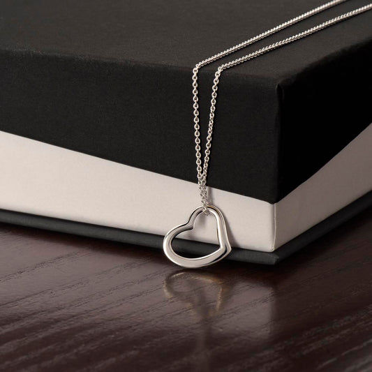 gift for wife Delicate Heart Necklace (No MC)