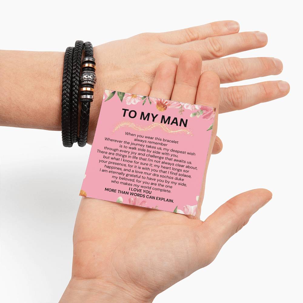 To My Man Love You Forever Bracelet