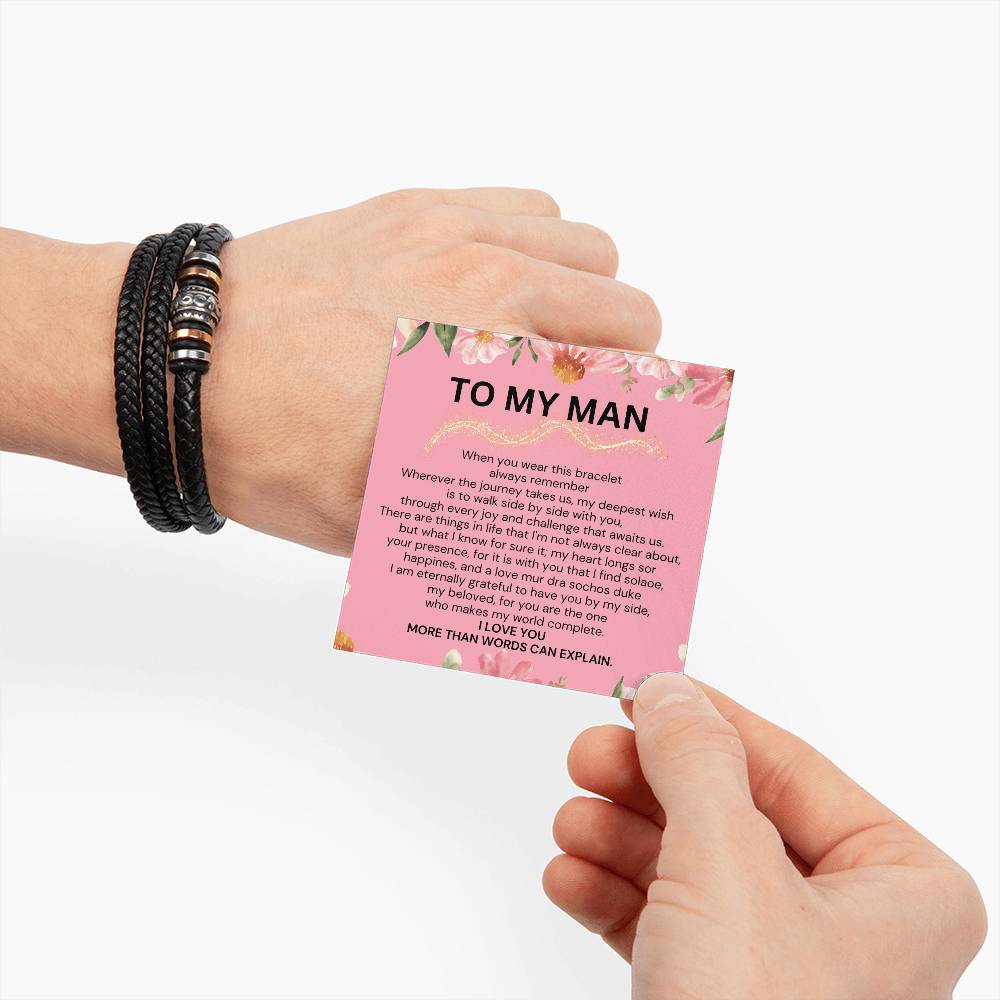 To My Man Love You Forever Bracelet