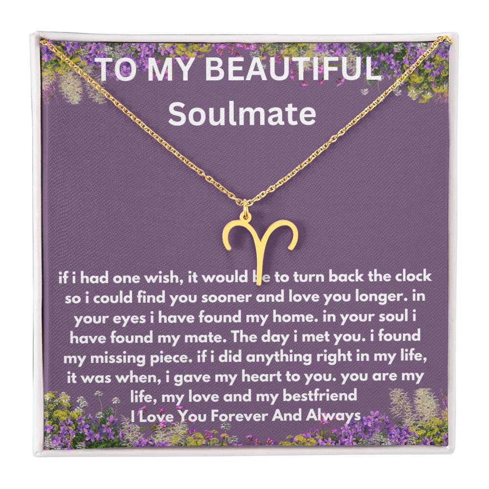 Gift For Soulmate Zodiac Symbol Necklace