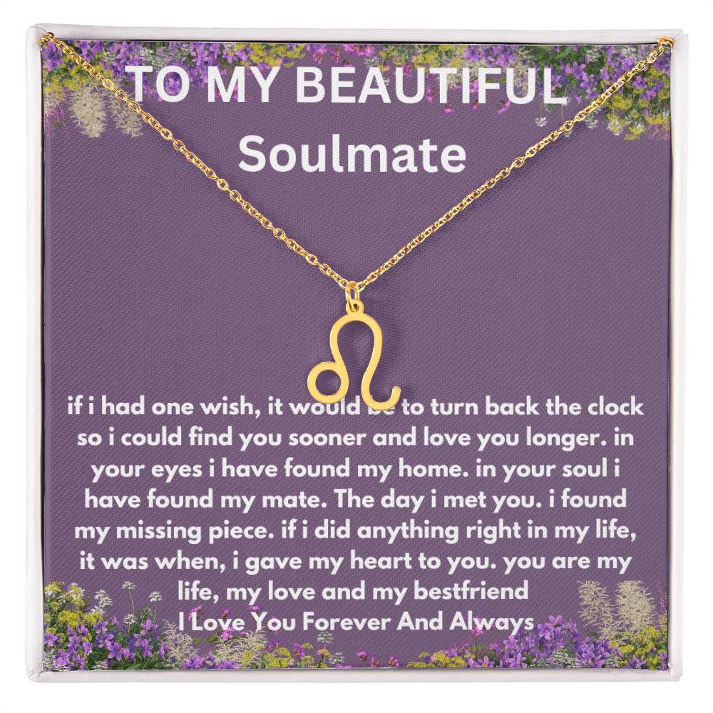 Gift For Soulmate Zodiac Symbol Necklace