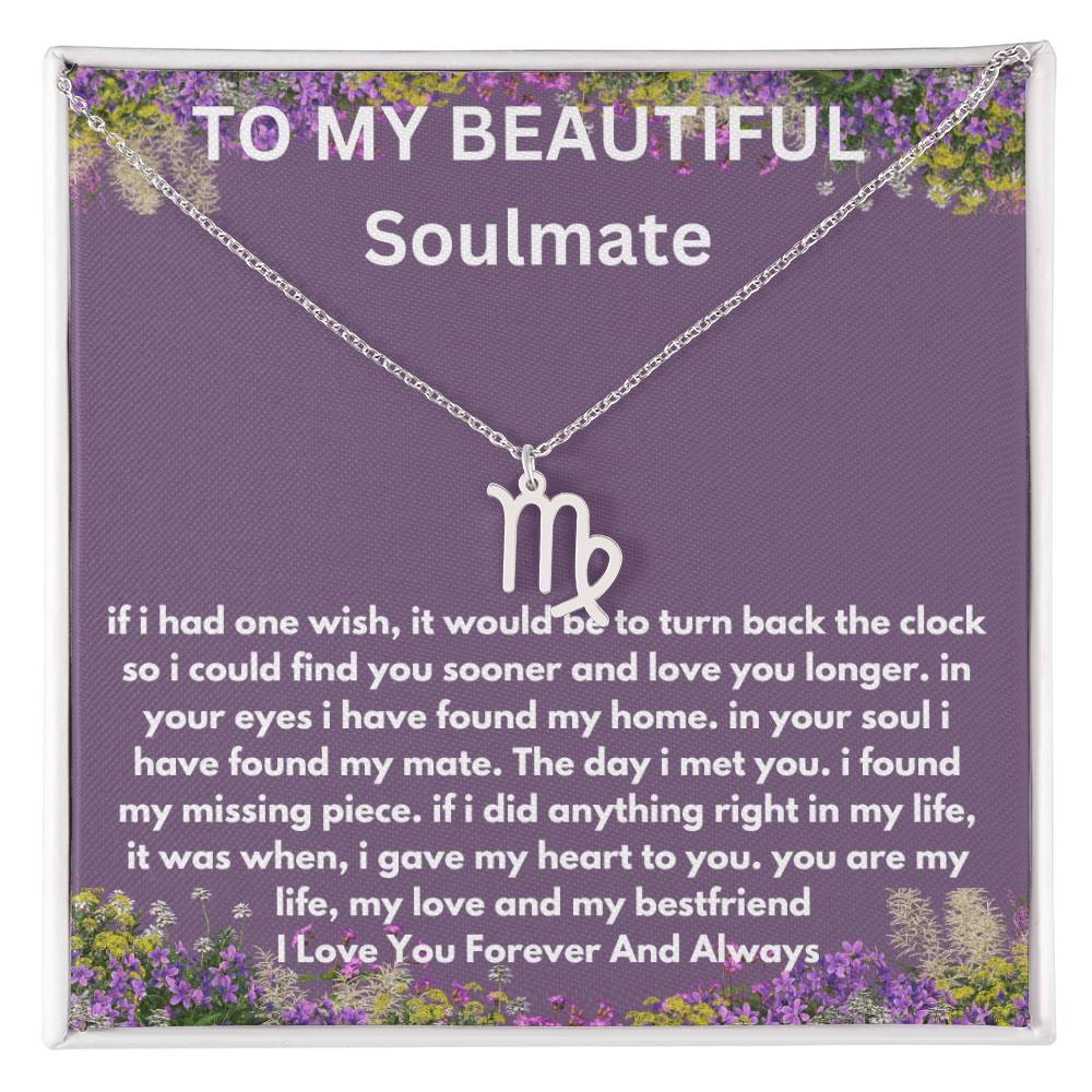 Gift For Soulmate Zodiac Symbol Necklace