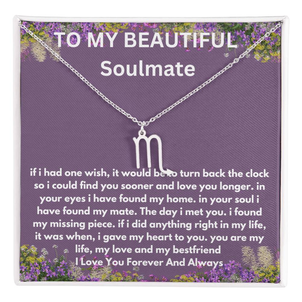 Gift For Soulmate Zodiac Symbol Necklace