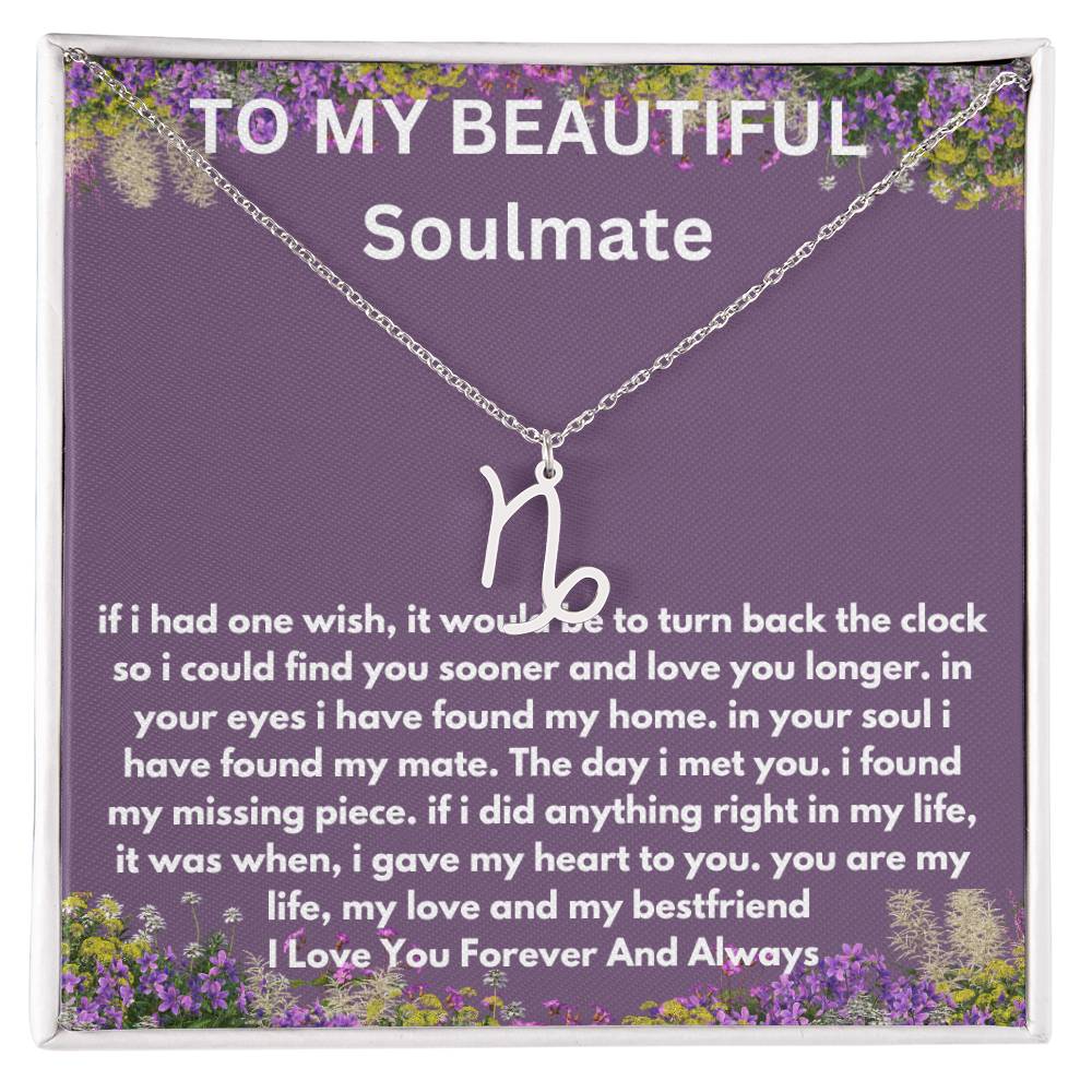 Gift For Soulmate Zodiac Symbol Necklace