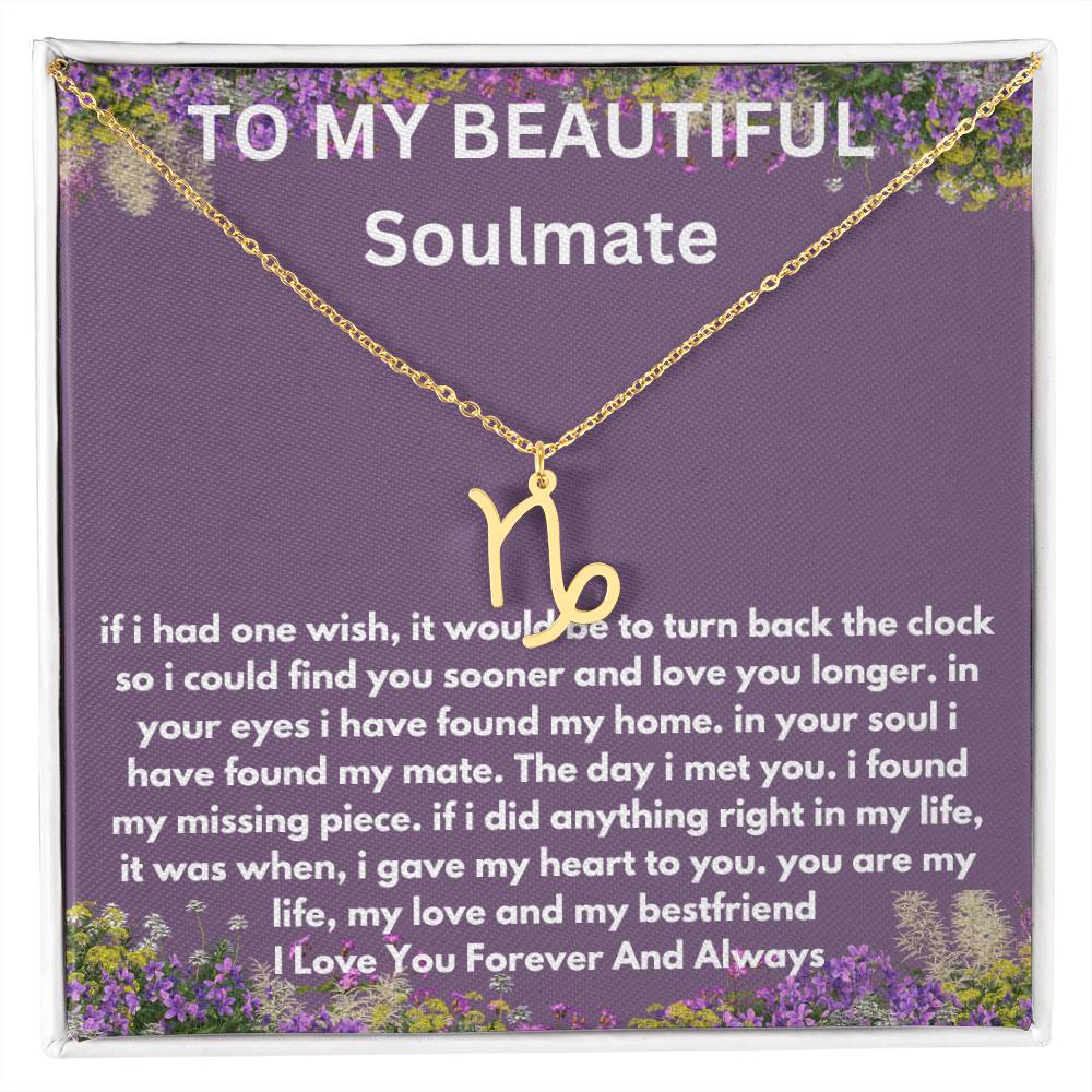 Gift For Soulmate Zodiac Symbol Necklace