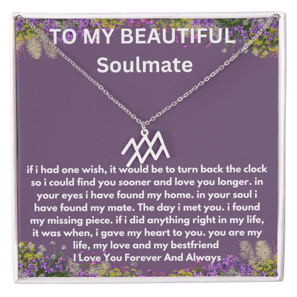 Gift For Soulmate Zodiac Symbol Necklace