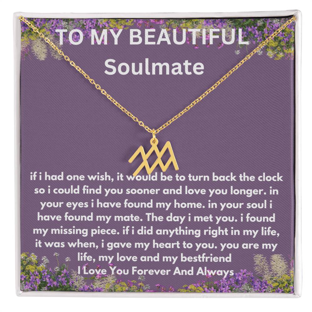 Gift For Soulmate Zodiac Symbol Necklace