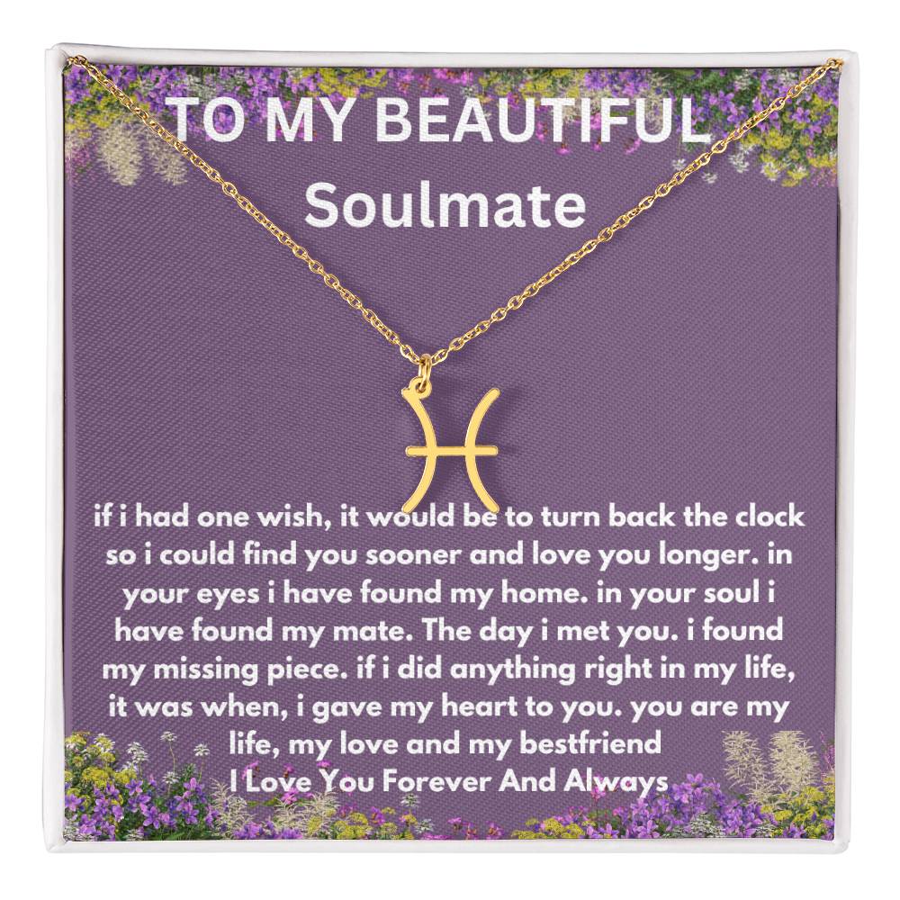 Gift For Soulmate Zodiac Symbol Necklace