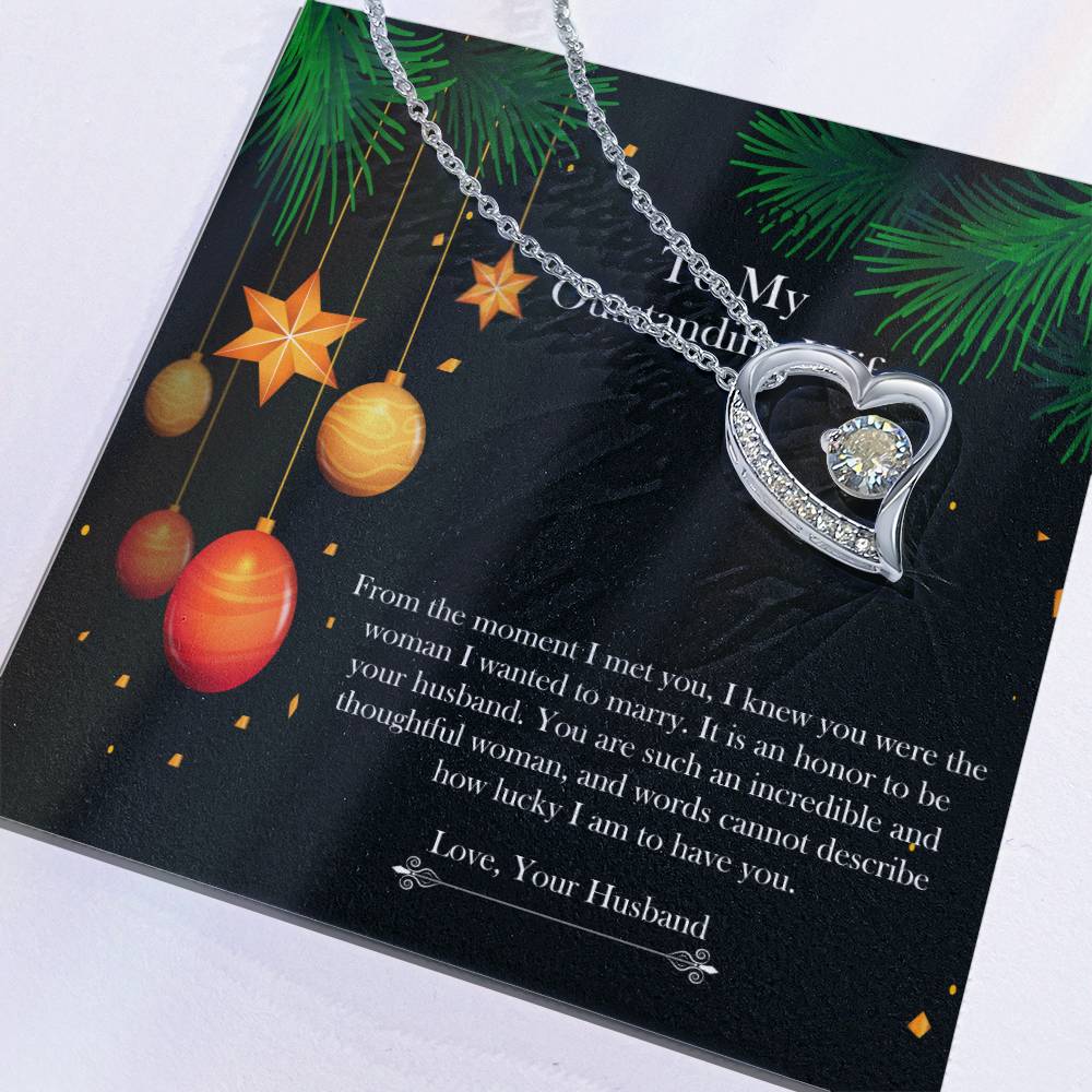 To My Outstanding Wife  Forever Love Necklace