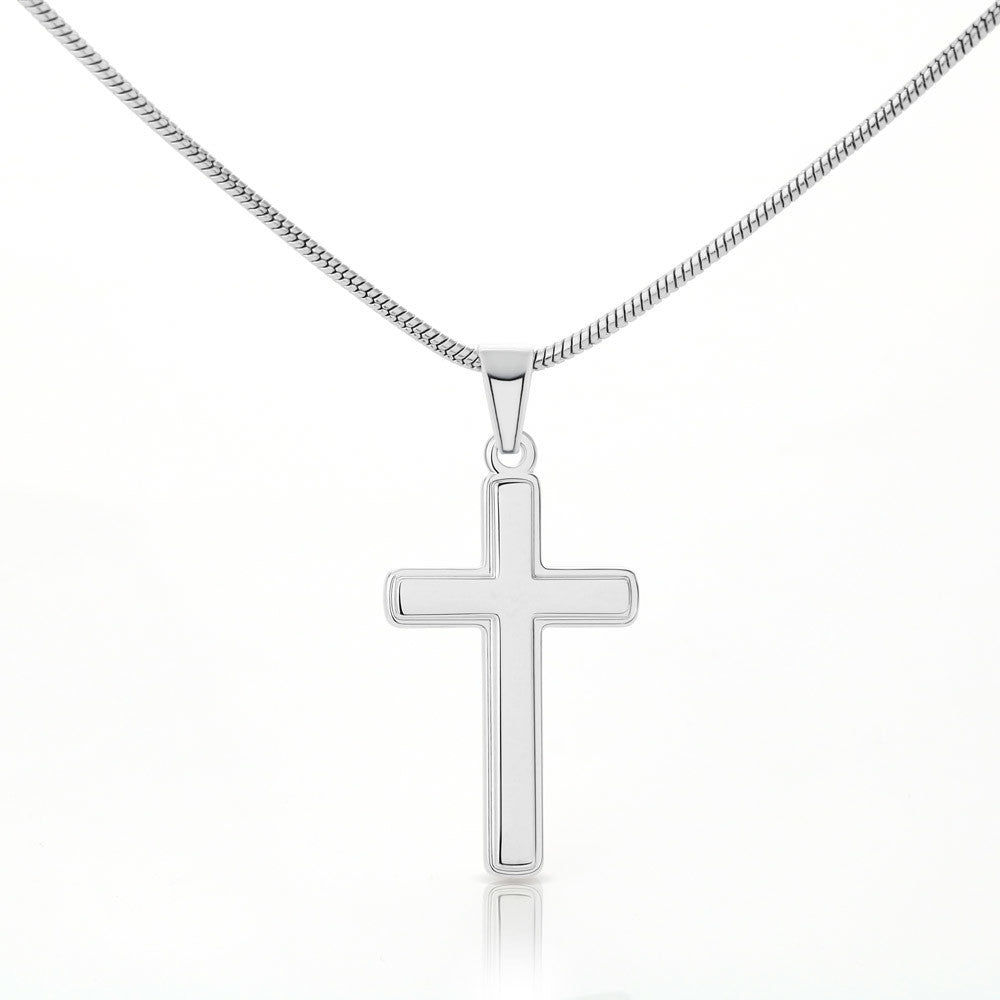 To My Beautiful Granddaughter Artisan Cross Necklace