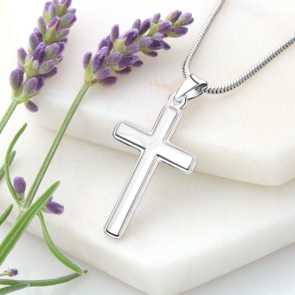 To My Beautiful Granddaughter Artisan Cross Necklace