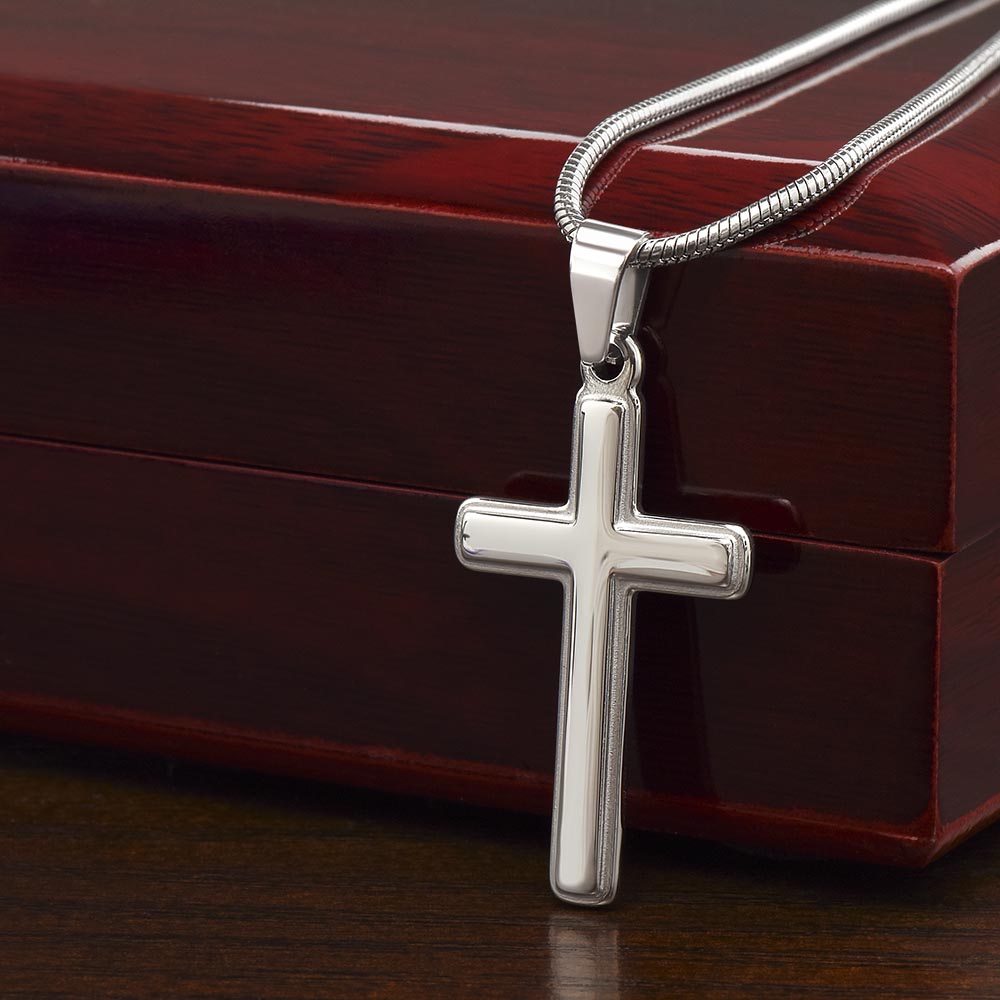 To My Beautiful Granddaughter Artisan Cross Necklace